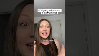 Going to the airport in the US in 2026 be like #tsa #airport #travel #usa #american