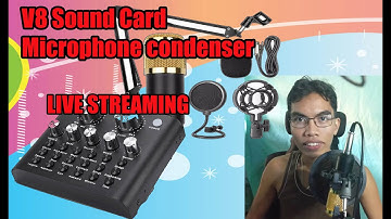 V8 SOUND CARD | MICROPHONE CONDENSER | UNBOXING | SET UP AND REVIEW | E&M Hermoso