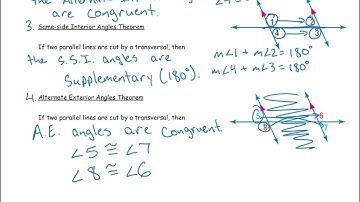 Geometry Notes - 3.2 Parallel Lines and Transversals