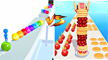 MAX LEVELS Pancakes Run vs Stack Rider💥: All Levels Gameplay Walkthrough Android ,iOS NEW UPDATE