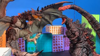 SHIN GODZILLA VS RATHALOS AN EPIC BATTLE stop motion