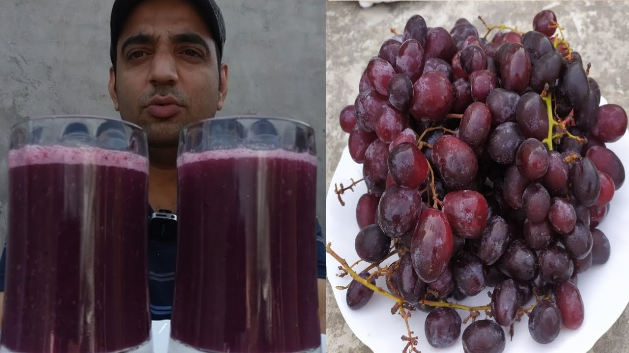 Black Grape Juice Natural Pure Healthy Fruit Juice How to make grape