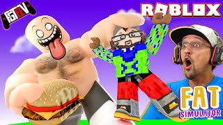 ROBLOX FATTY PANTS!  I got so fat, I BROKE THE INTERNET!  (FGTeeV x Fat Simulator x Munching Master)