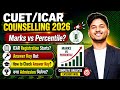 CUET(ICAR-UG) 2026 Marks vs Percentile Analysis🔥Answer Key Out | किसको होगा नुकसान PCM Or PCB?