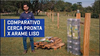 Comparativo Cerca Pronta X Cerca De Arame Liso Campeira Boi X Ovalado