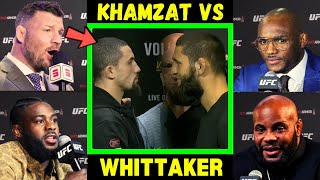 UFC Fighters &quot;Predict&quot; Khamzat vs Whittaker | UFC Saudi Arabia