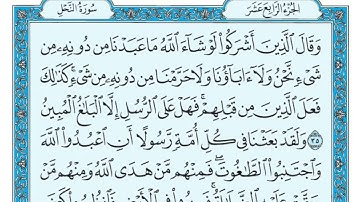 سورة النحل مكتوبة للقارئ ماهر المعيقلي كاملة (بدون اعلانات) - Sourat al nahel