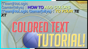Trick to change Chat Text Color and Style! | Mobile Legends - Tips & Tricks | MLBB