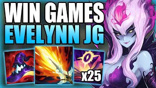 HOW TO PLAY EVELYNN JUNGLE TO WIN YOUR SOLO Q GAMES EASILY! - Gameplay Guide League of Legends