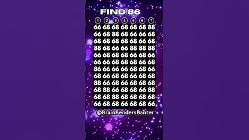 IQ Spot It Speed Challenge! 7 Seconds! Go! #shorts #numberspuzzle #iq