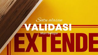 validasi | apa itu validasi | kosakata | satu alasan