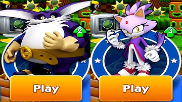 Sonic Dash Big VS Blaze Gameplay (iOS, Android) Part 1