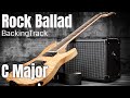 Rock ballad guitar backing c major
