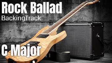 Rock Ballad Guitar Backing C Major