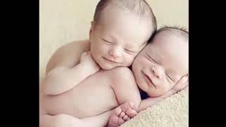 Twin babies/ cute baby.sleeping.poem are u sleeping.