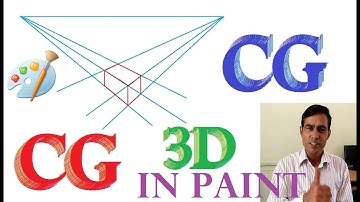 MS Paint Tutorial || 3D drawing in ms paint in hindi