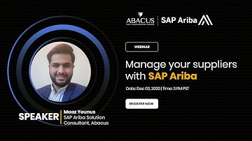 SAP Ariba SLP Webinar-Maaz Younus