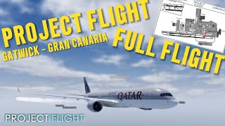 Project Flight | FULL FLIGHT | Gatwick to Gran Canaria | AI ATC VOICE!