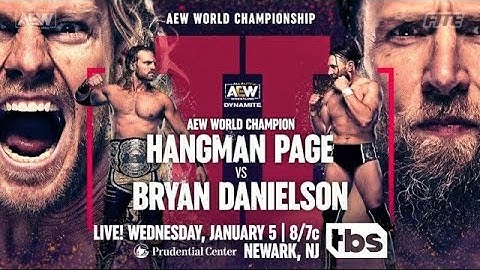 Hangman Adam Page vs Bryan Danielson AEW Dynamite 1/5/22 Highlights 