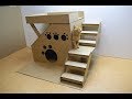 How to make a house for a cat out of cardboard