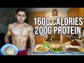 Full day of eating 1600 calories  super high protein diet for fat loss