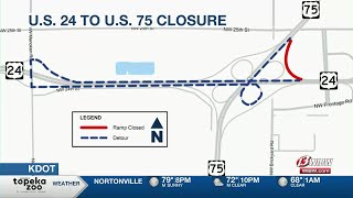 US-24 highway ramp to close in Topeka next week