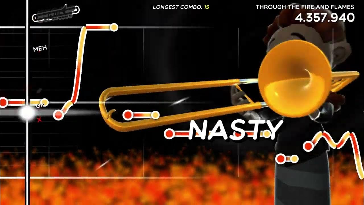 Trombone Champ Through The Fire And The Flames Pass Custom Song