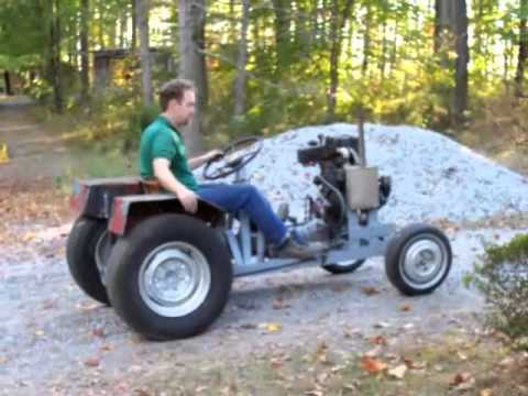 Homemade Tractor from Junk Car Parts - YouTube