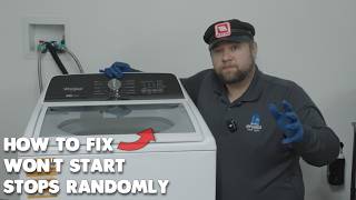Whirlpool Washer Won't Start or Stops Mid-Cycle and flashes done or sensing; How to Fix