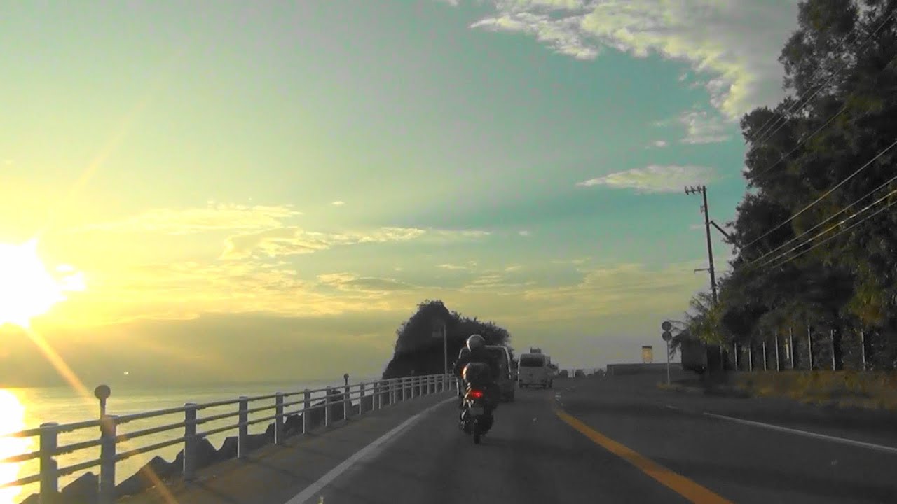 夕やけこやけライン 愛媛県八幡浜市保内町二宮敬作記念公園前から愛媛県伊予市双海町JR四国高野川駅までの国道378号 YouTube