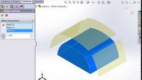 SolidWorks Surfacing 01 Surfacing   06 Offset Surfaces