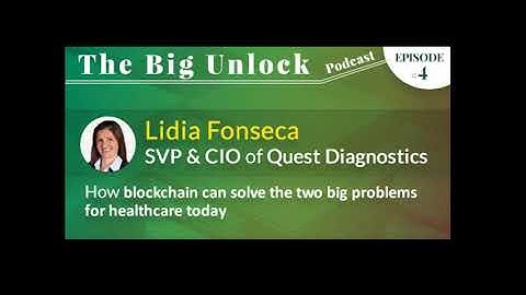 The Big Unlock Podcast Episode #4 with Lidia Fonseca, CIO of Quest Diagnostics