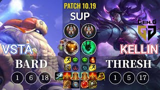 HLE Vsta Bard vs GEN Kellin Thresh Sup - KR Patch 10.19