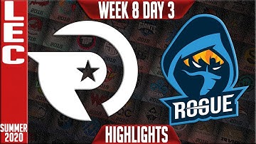 OG vs RGE Highlights | LEC Summer 2020 W8D3 | Origen vs Rogue