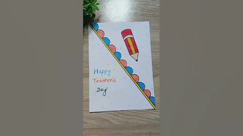 Teachers day card ideas 💡#shorts #giftideas #diycrafts #cardmaking #handmade #teachersday #art #diy