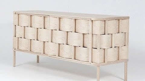 Furniture modeling with editable poly in 3ds Max weave cupboard