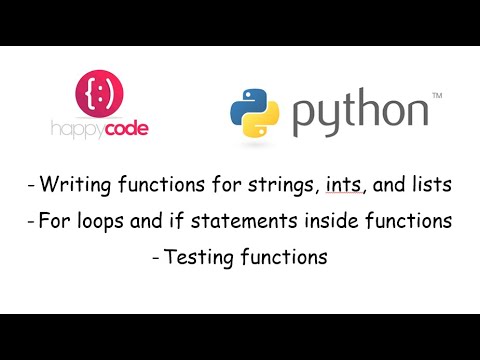 Python with Peter Lesson 7 - Writing Functions - YouTube