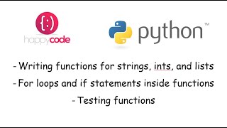 Python with Peter Lesson 7 - Writing Functions