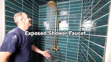 Exposed Shower Faucet | PLAN LEARN BUILD