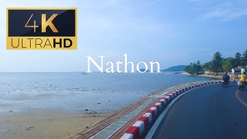 4K Nathon Pier Beach Beautiful Place in Thailand