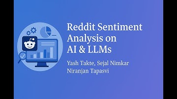 Reddit Sentiment Analysis on AI & LLMs | Flask + MongoDB + Chart.js