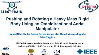 Pushing and Rotating a Heavy Mass Rigid Body Using an Omnidirectional Aerial manipulator, by Hameed