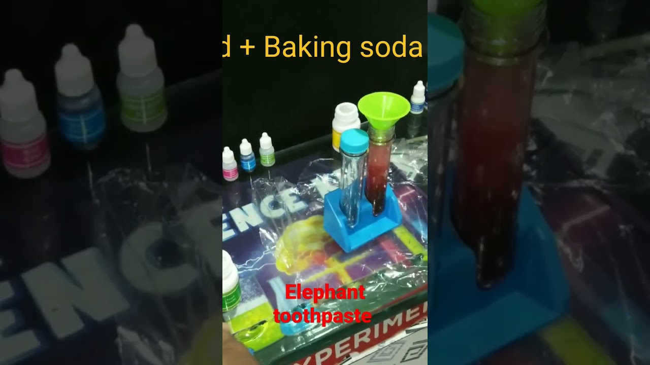 Making elephant toothpaste with citric acid and baking soda YouTube