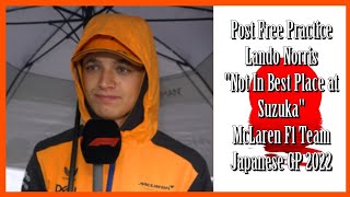 Details LANDO NORRIS POST FREE PRACTICE INTERVIEW JAPANESE GP 2022 Guide