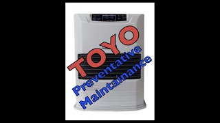Toyo stove yearly maintenance.