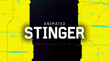 Animated Cyberpunk 2077 inspired OBS Stinger Transition Overlay for Twitch Streamers
