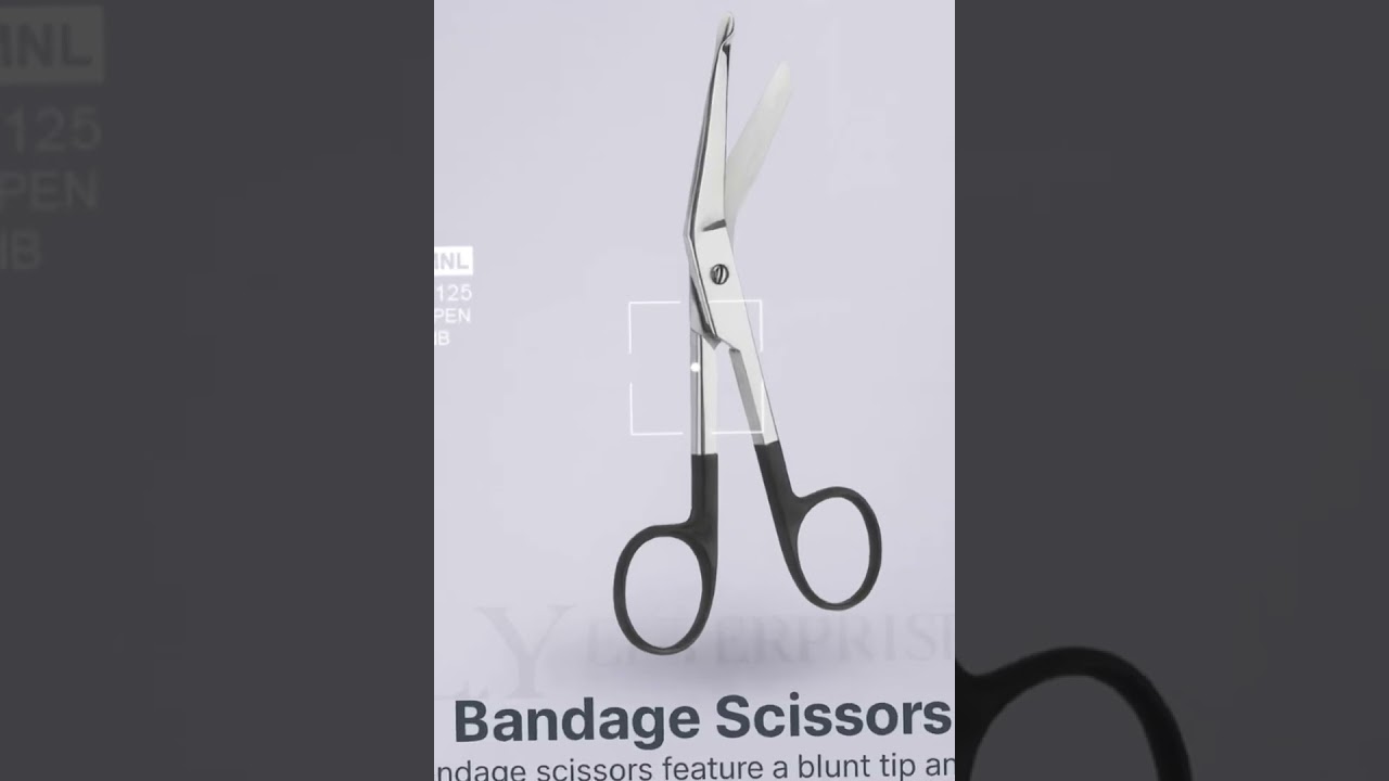 Premium ring handle scissors for precise cutting of sutures and delicate surgical tissue