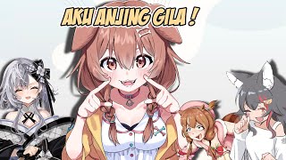 Kepolosan Korone Belajar Bahasa Indonesia, Bikin Risu, Zeta, Mio Ngakak ! [Hololive]