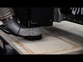 Multicam  apex3r cnc router cutting 34 plywood