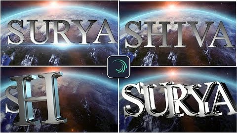 3D Name Art  Video Editing In Alight Motion #alightmotion #kinemaster #tutorial